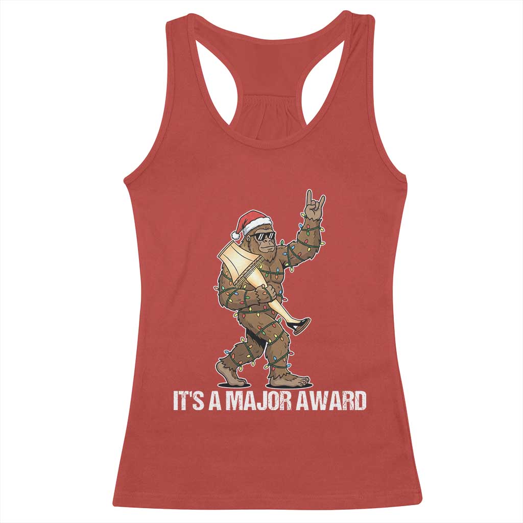 Leg Lamp Christmas Racerback Tank Top Funny Bigfoot Fra Gee Leh Xmas TS14 Red Print Your Wear