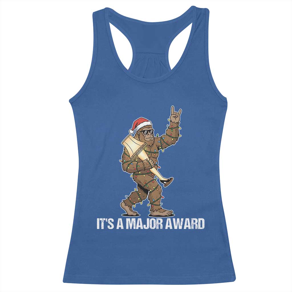 Leg Lamp Christmas Racerback Tank Top Funny Bigfoot Fra Gee Leh Xmas TS14 Royal Blue Print Your Wear