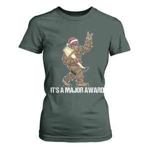 Leg Lamp Christmas T Shirt For Women Funny Bigfoot Fra Gee Leh Xmas TS14 Dark Forest Green Print Your Wear