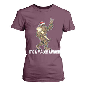 Leg Lamp Christmas T Shirt For Women Funny Bigfoot Fra Gee Leh Xmas TS14 Maroon Print Your Wear