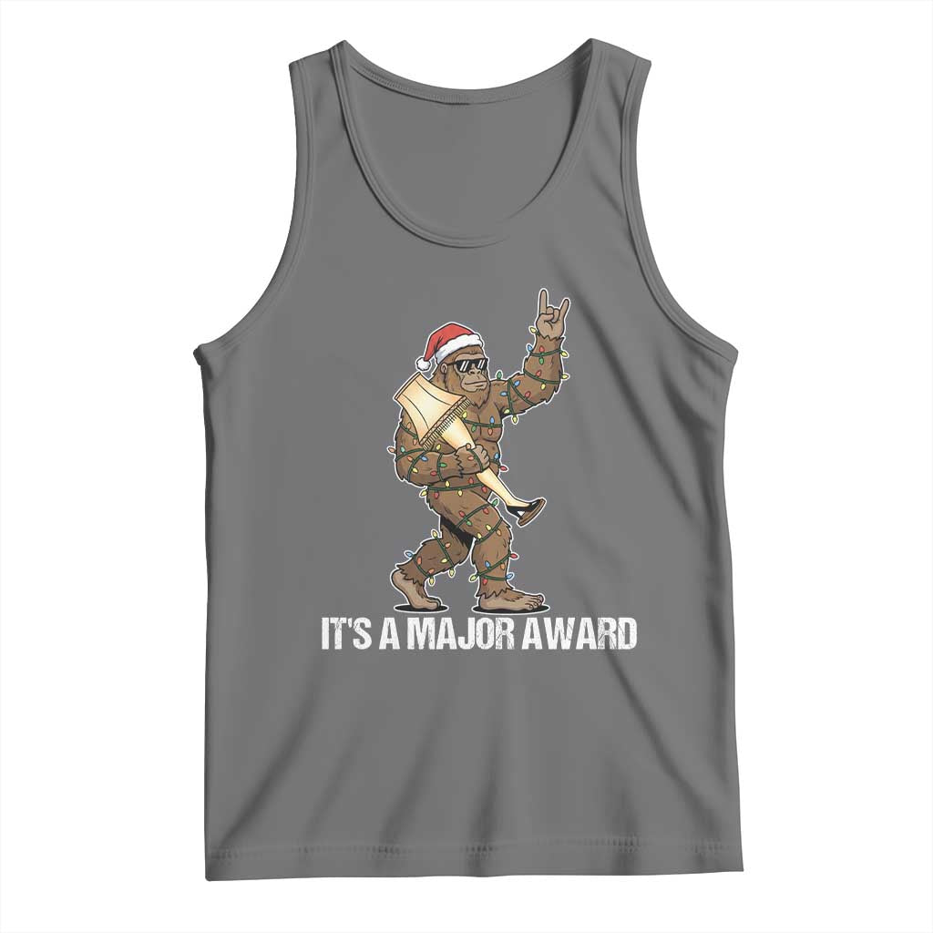 Leg Lamp Christmas Tank Top Funny Bigfoot Fra Gee Leh Xmas TS14 Black Heather Print Your Wear