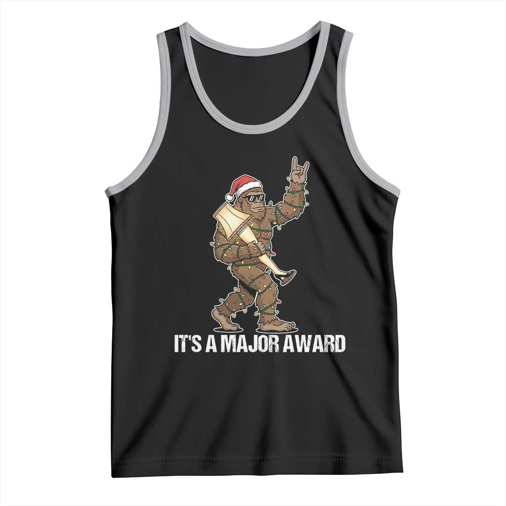 Leg Lamp Christmas Tank Top Funny Bigfoot Fra Gee Leh Xmas TS14 Black Athletic Heather Print Your Wear