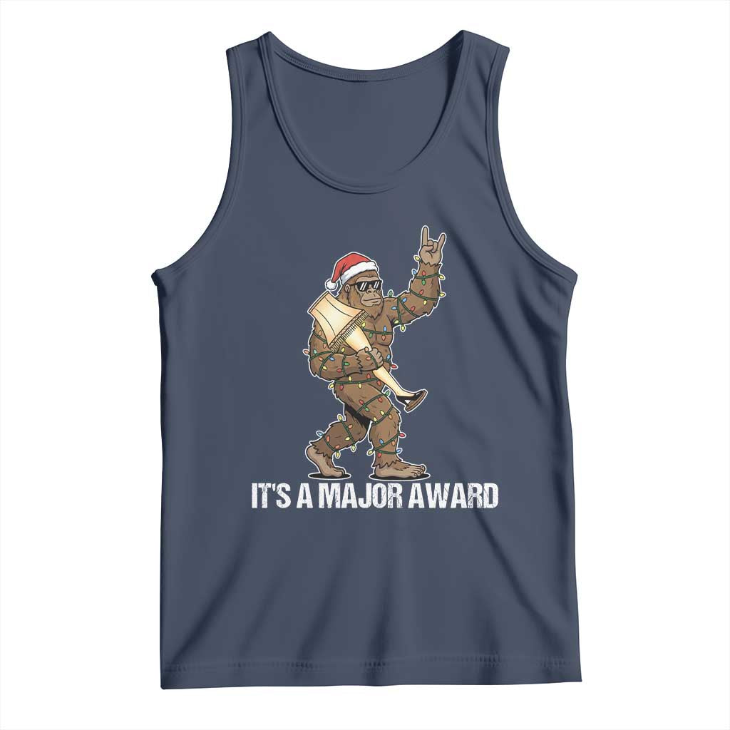 Leg Lamp Christmas Tank Top Funny Bigfoot Fra Gee Leh Xmas TS14 Navy Print Your Wear