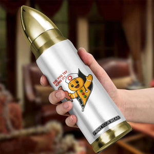 Funny ICU Nurse Christmas Bullet Tumbler Gingerbread Did You Try Icing It TS14 Print Your Wear