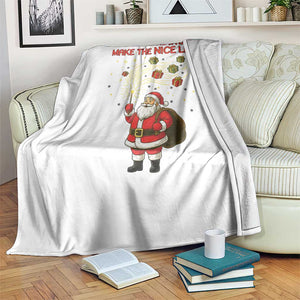 Funny Nurse Christmas Throw Blanket Nurses Always Make The Nice List TS14 Print Your Wear
