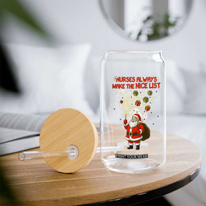 Funny Nurse Christmas Glass Can Nurses Always Make The Nice List TS14 Print Your Wear