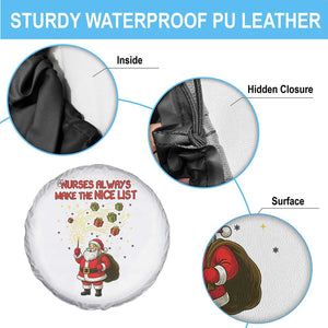 Funny Nurse Christmas Spare Tire Cover Nurses Always Make The Nice List TS14 Print Your Wear