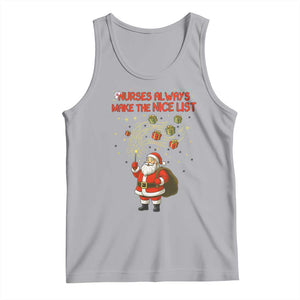 Funny Nurse Christmas Tank Top Nurses Always Make The Nice List TS14 Athletic Heather Print Your Wear