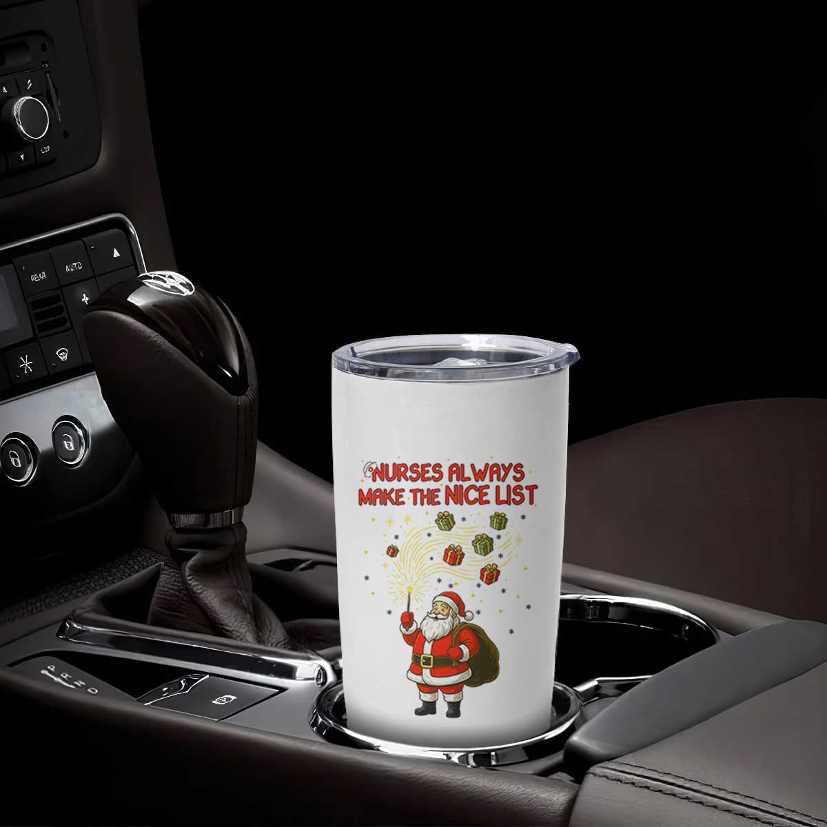 Funny Nurse Christmas Tumbler Cup Nurses Always Make The Nice List TS14 Print Your Wear