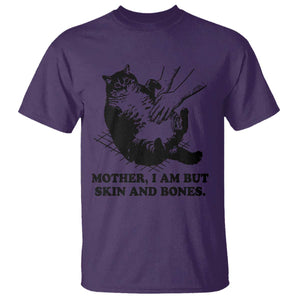 Funny Cat Mom Cat Lover T Shirt Mother I Am But Skin and Bones TS14 Purple Print Your Wear