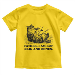 Funny Cat Dad Cat Lover Toddler T Shirt Father I Am But Skin and Bones TS14 Daisy Print Your Wear