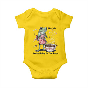 Funny Frog Valentine Meme Baby Onesie That Is It You Are Going In The Soup TS14 Daisy Print Your Wear