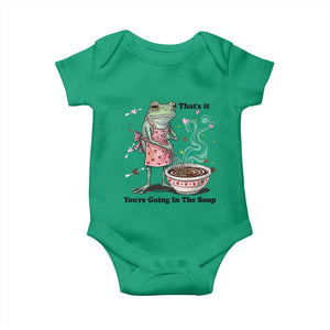 Funny Frog Valentine Meme Baby Onesie That Is It You Are Going In The Soup TS14 Irish Green Print Your Wear