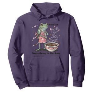 Funny Frog Valentine Meme Hoodie That Is It You Are Going In The Soup TS14 Purple Print Your Wear