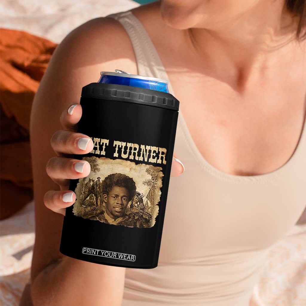Nat Turner 4 in 1 Can Cooler Tumbler Black History African American TS14 Print Your Wear