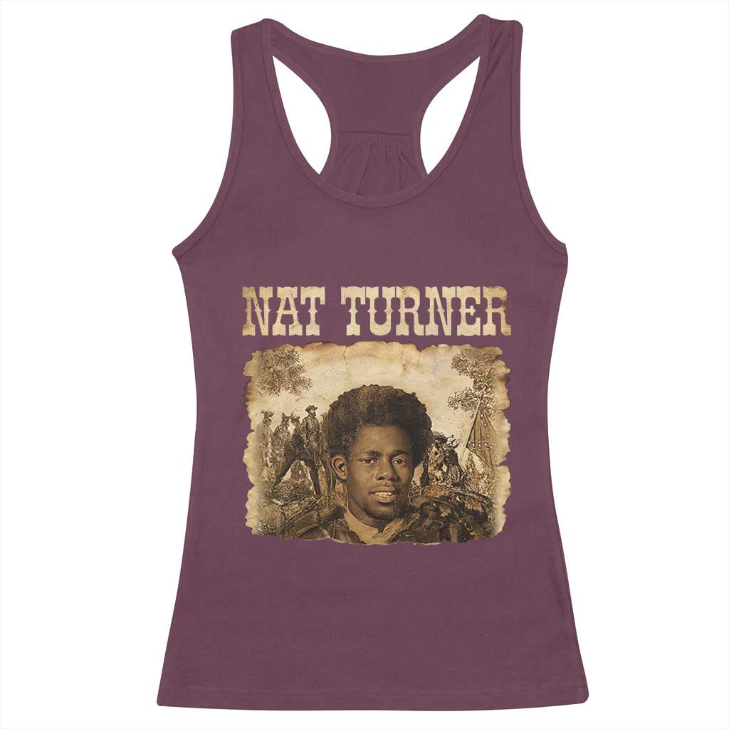 Nat Turner Racerback Tank Top Black History African American TS14 Maroon Print Your Wear