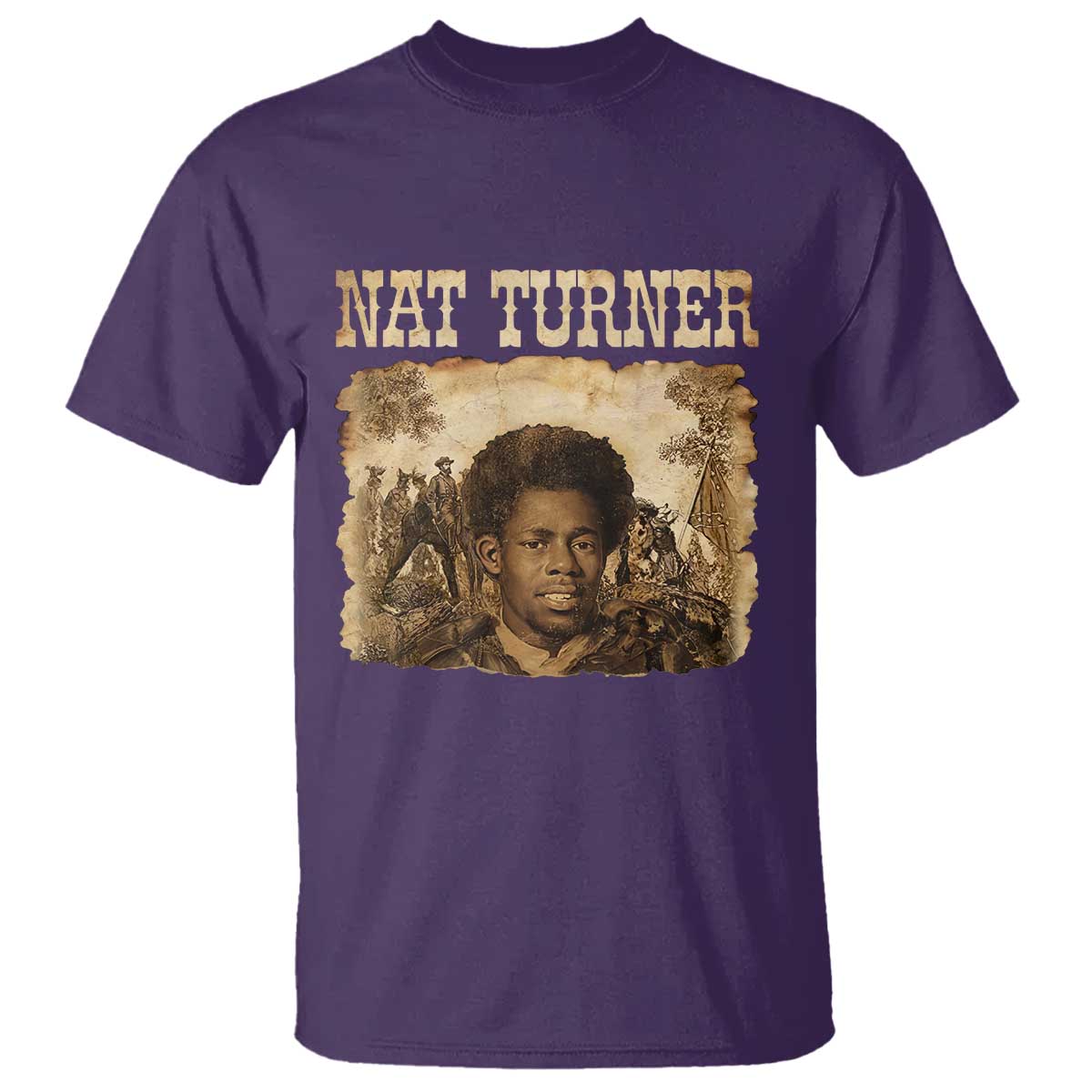 Nat Turner T Shirt Black History African American TS14 Purple Print Your Wear