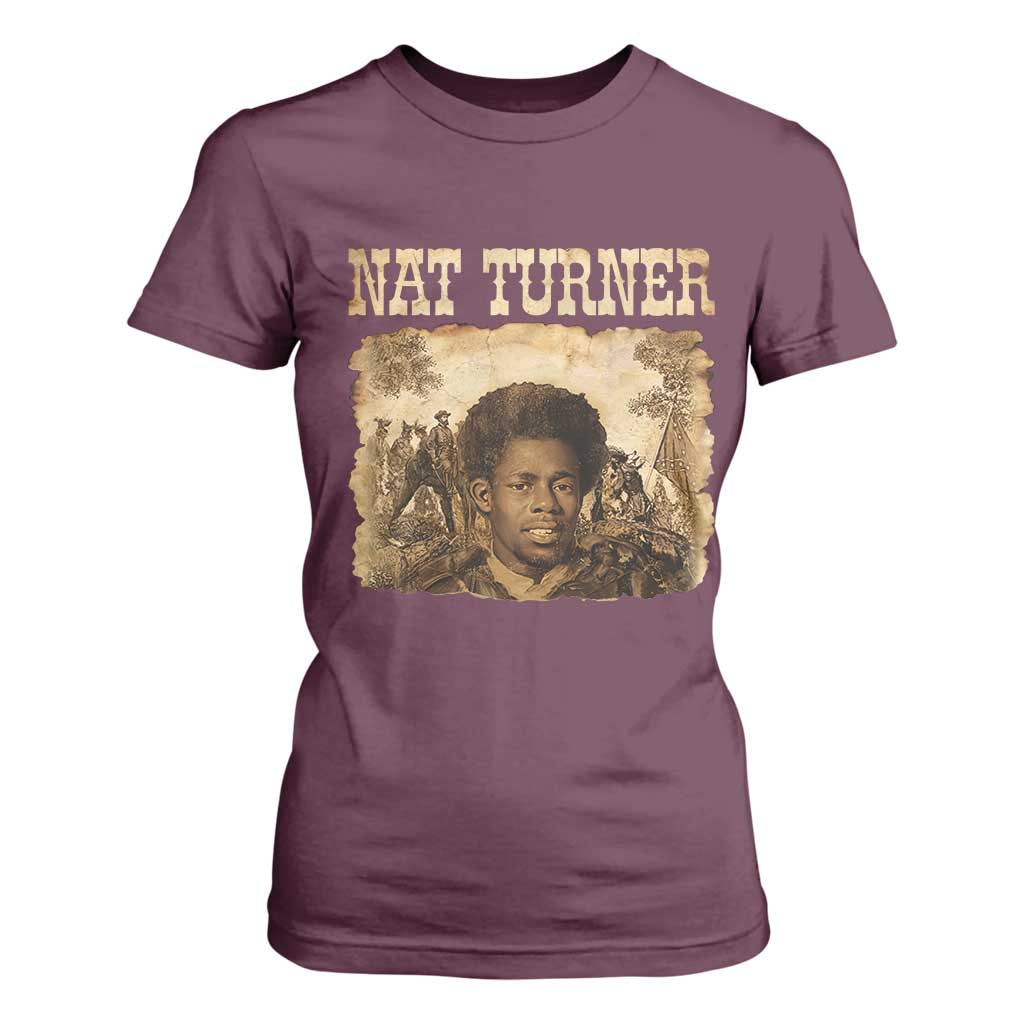 Nat Turner T Shirt For Women Black History African American TS14 Maroon Print Your Wear