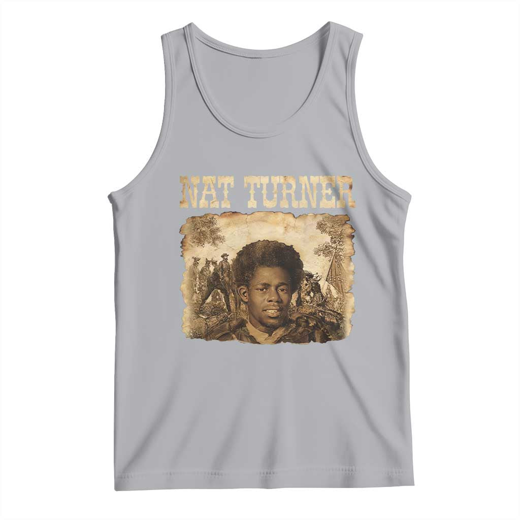 Nat Turner Tank Top Black History African American TS14 Athletic Heather Print Your Wear