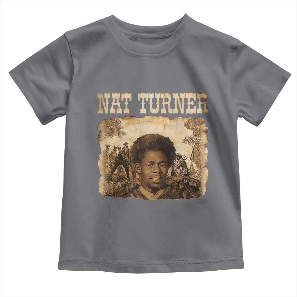 Nat Turner Toddler T Shirt Black History African American TS14 Charcoal Print Your Wear