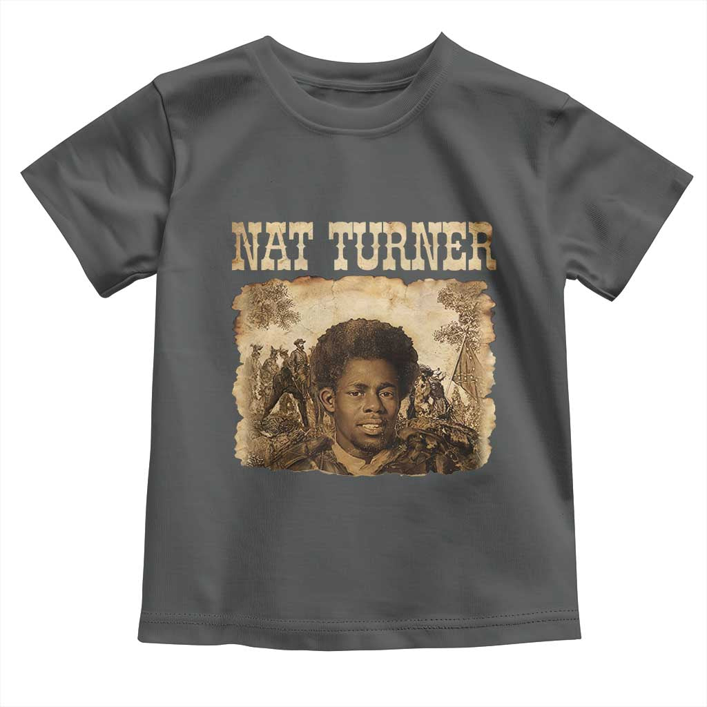 Nat Turner Toddler T Shirt Black History African American TS14 Dark Heather Print Your Wear