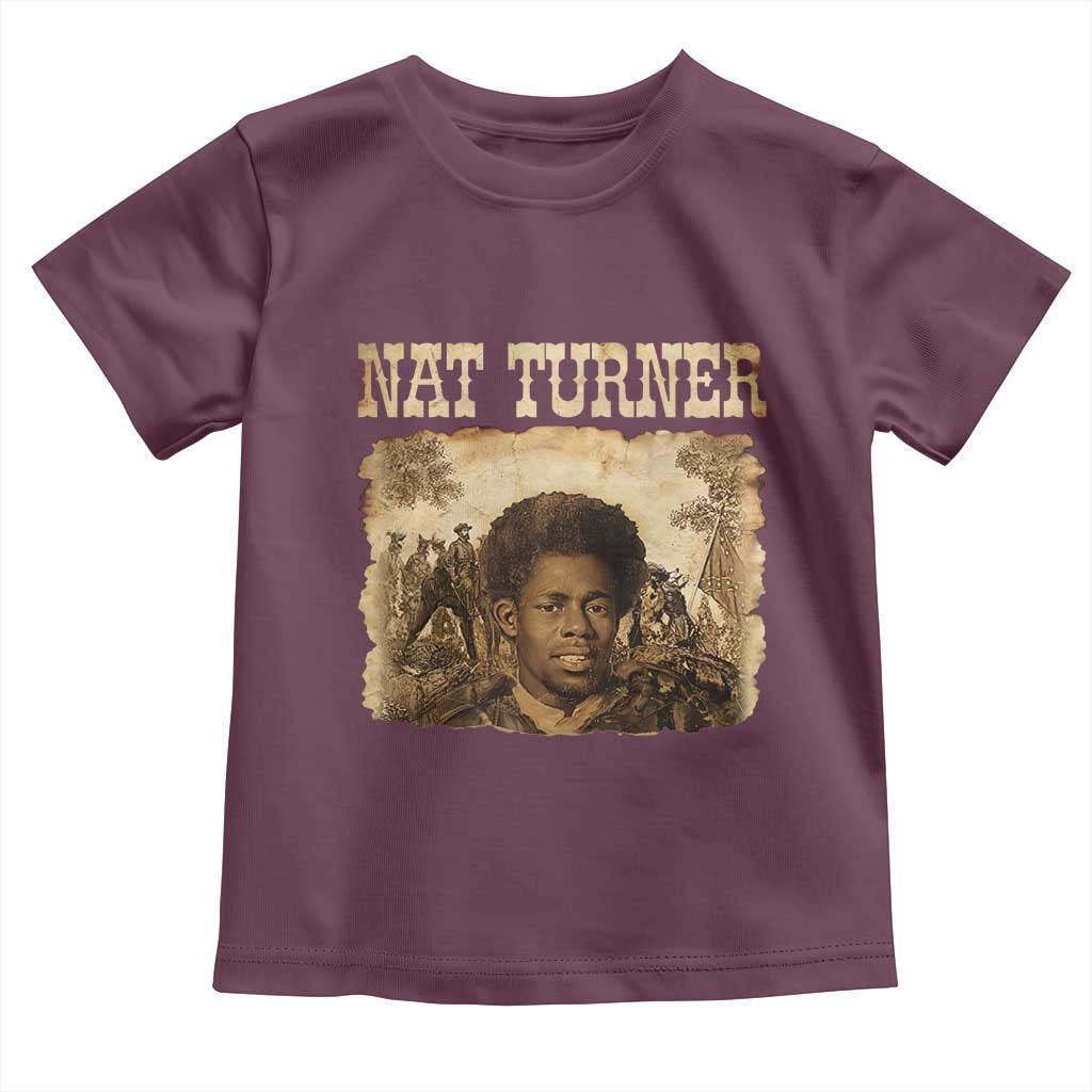 Nat Turner Toddler T Shirt Black History African American TS14 Maroon Print Your Wear