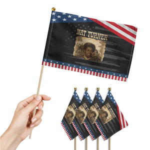 Nat Turner Patriotic Handheld Flag Black History African American TS14 Print Your Wear