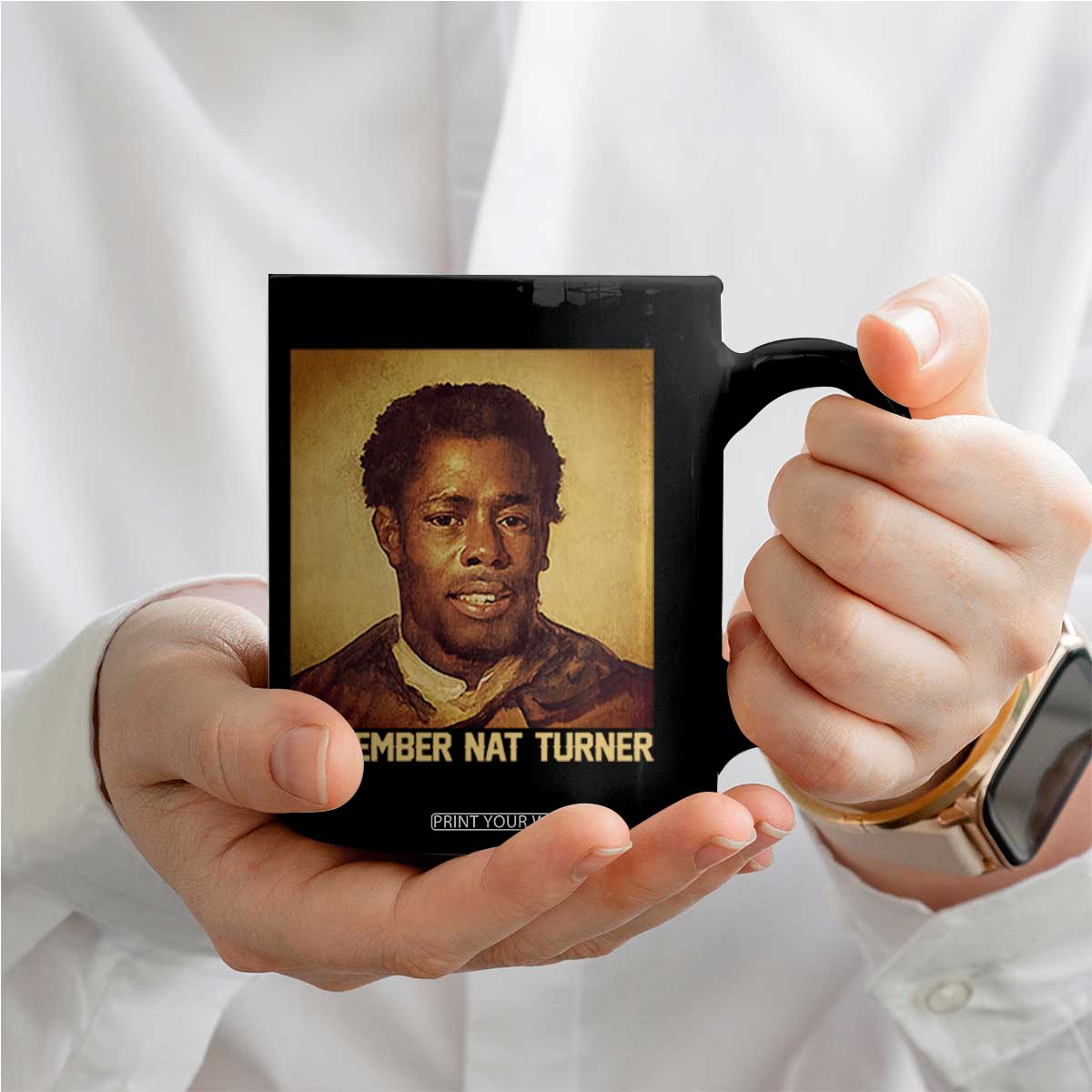 Nat Turner Coffee Mug Black History Month TS14 Print Your Wear