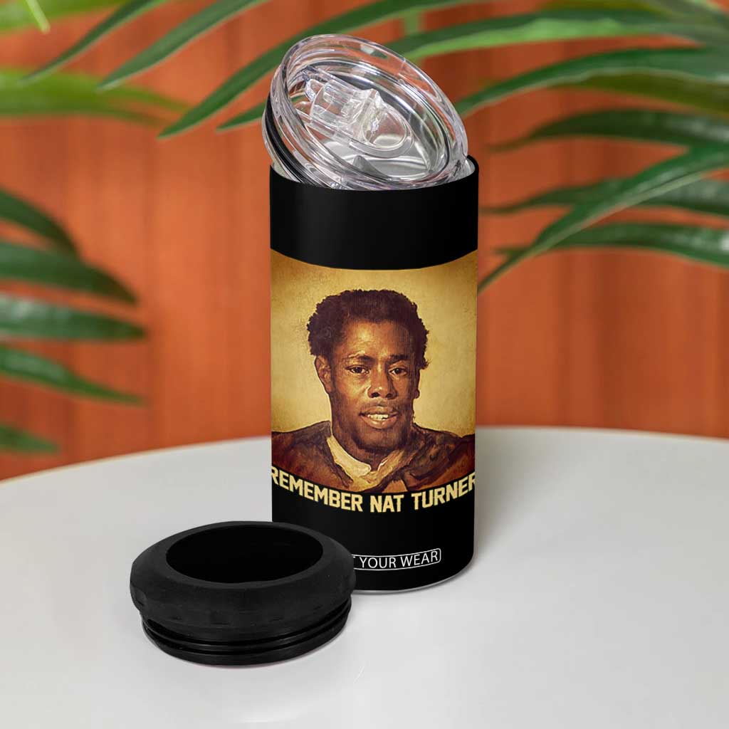 Nat Turner 4 in 1 Can Cooler Tumbler Black History Month TS14 Print Your Wear