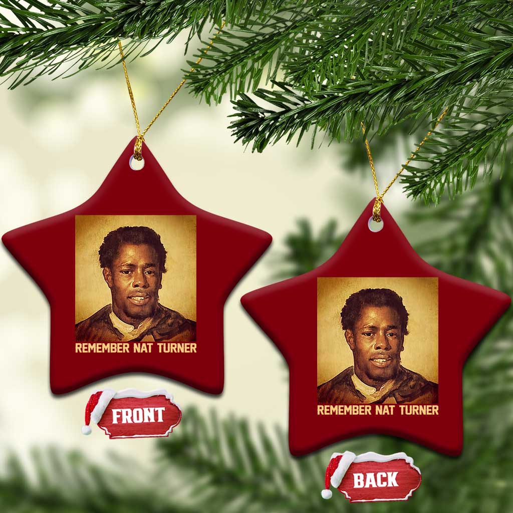 Nat Turner Ceramic Ornament Black History Month TS14 Print Your Wear