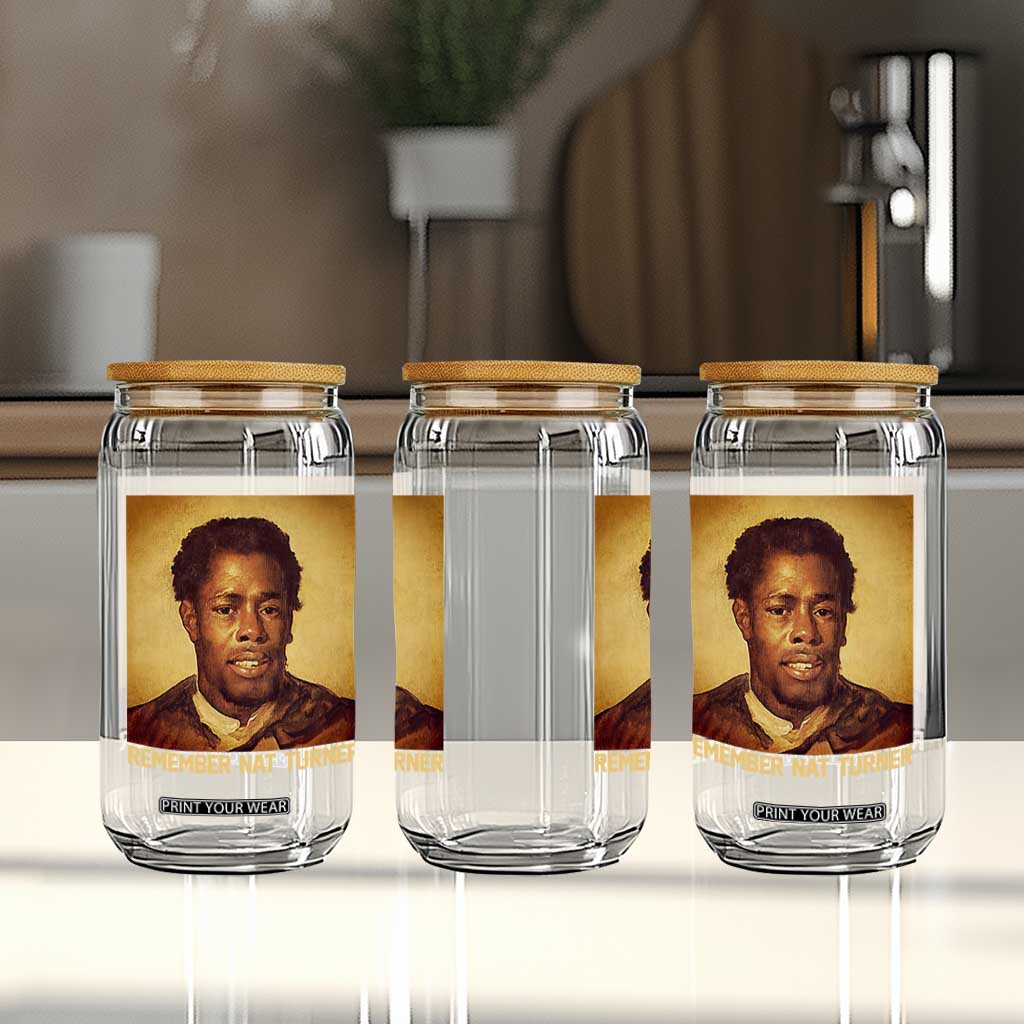 Nat Turner Glass Can Black History Month TS14 Print Your Wear