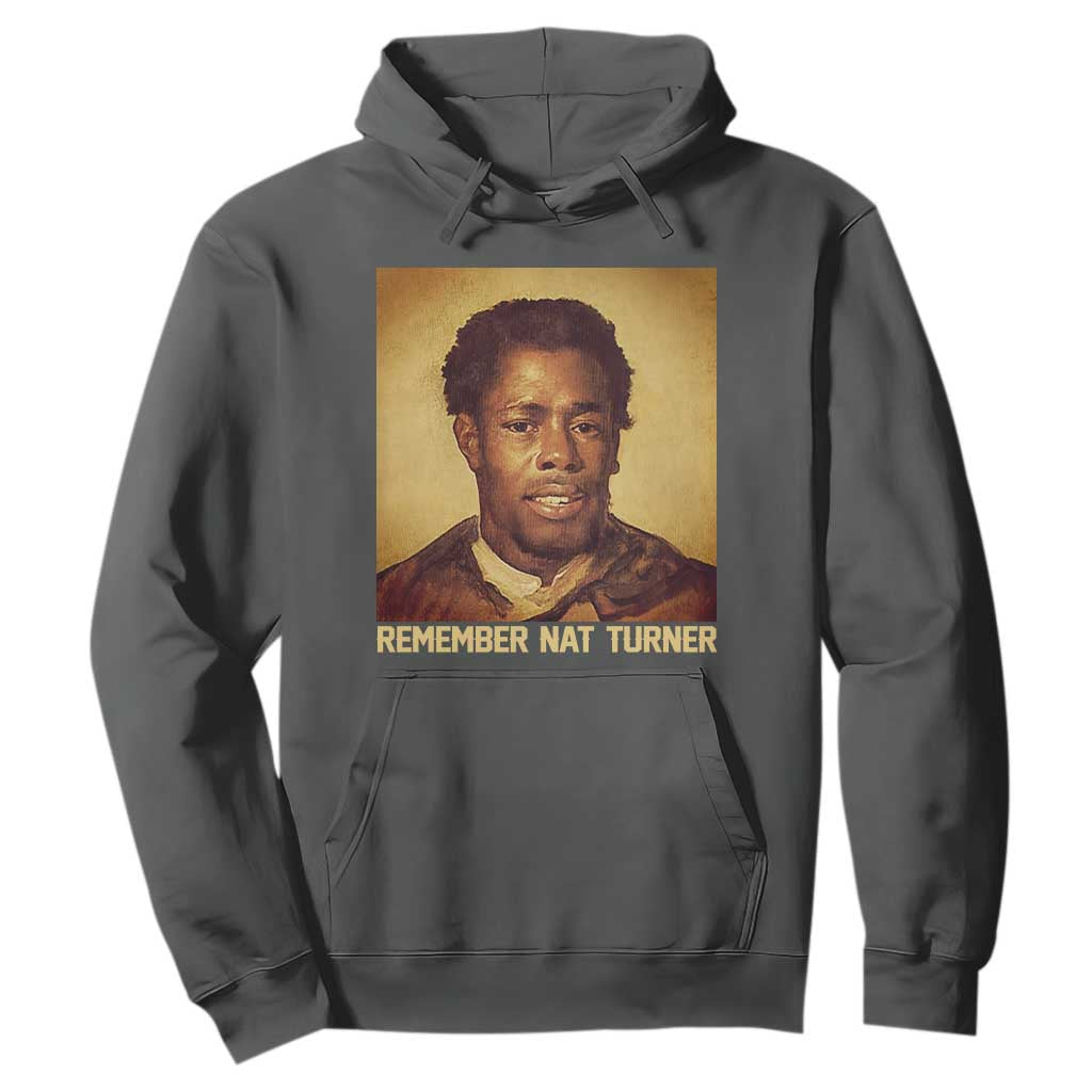 Nat Turner Hoodie Black History Month TS14 Dark Heather Print Your Wear