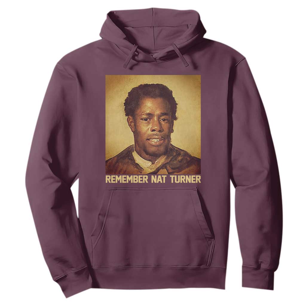 Nat Turner Hoodie Black History Month TS14 Maroon Print Your Wear