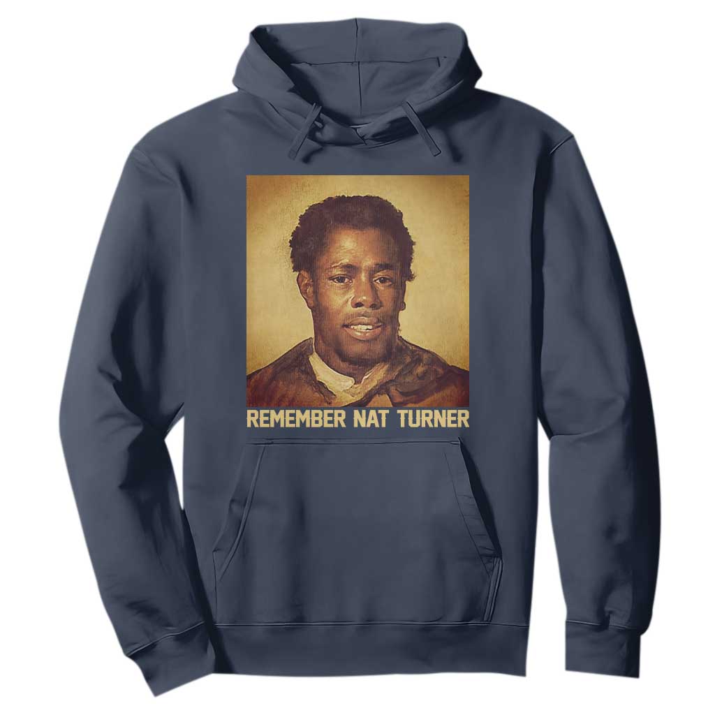 Nat Turner Hoodie Black History Month TS14 Navy Print Your Wear