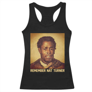 Nat Turner Racerback Tank Top Black History Month TS14 Black Print Your Wear