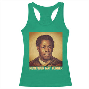Nat Turner Racerback Tank Top Black History Month TS14 Irish Green Print Your Wear