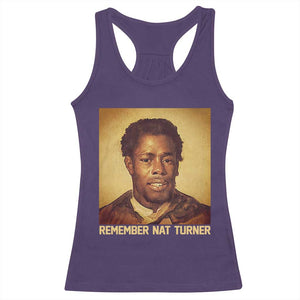 Nat Turner Racerback Tank Top Black History Month TS14 Purple Print Your Wear