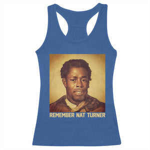 Nat Turner Racerback Tank Top Black History Month TS14 Royal Blue Print Your Wear