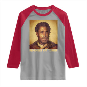 Nat Turner Raglan Shirt Black History Month TS14 Sport Gray Red Print Your Wear