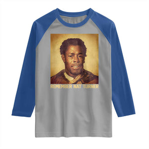 Nat Turner Raglan Shirt Black History Month TS14 Sport Gray Royal Print Your Wear