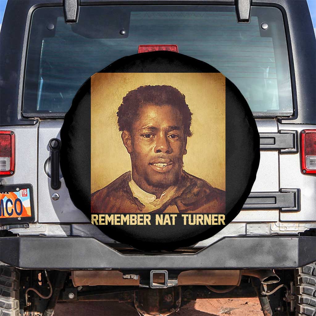 Nat Turner Spare Tire Cover Black History Month TS14 No hole Black Print Your Wear