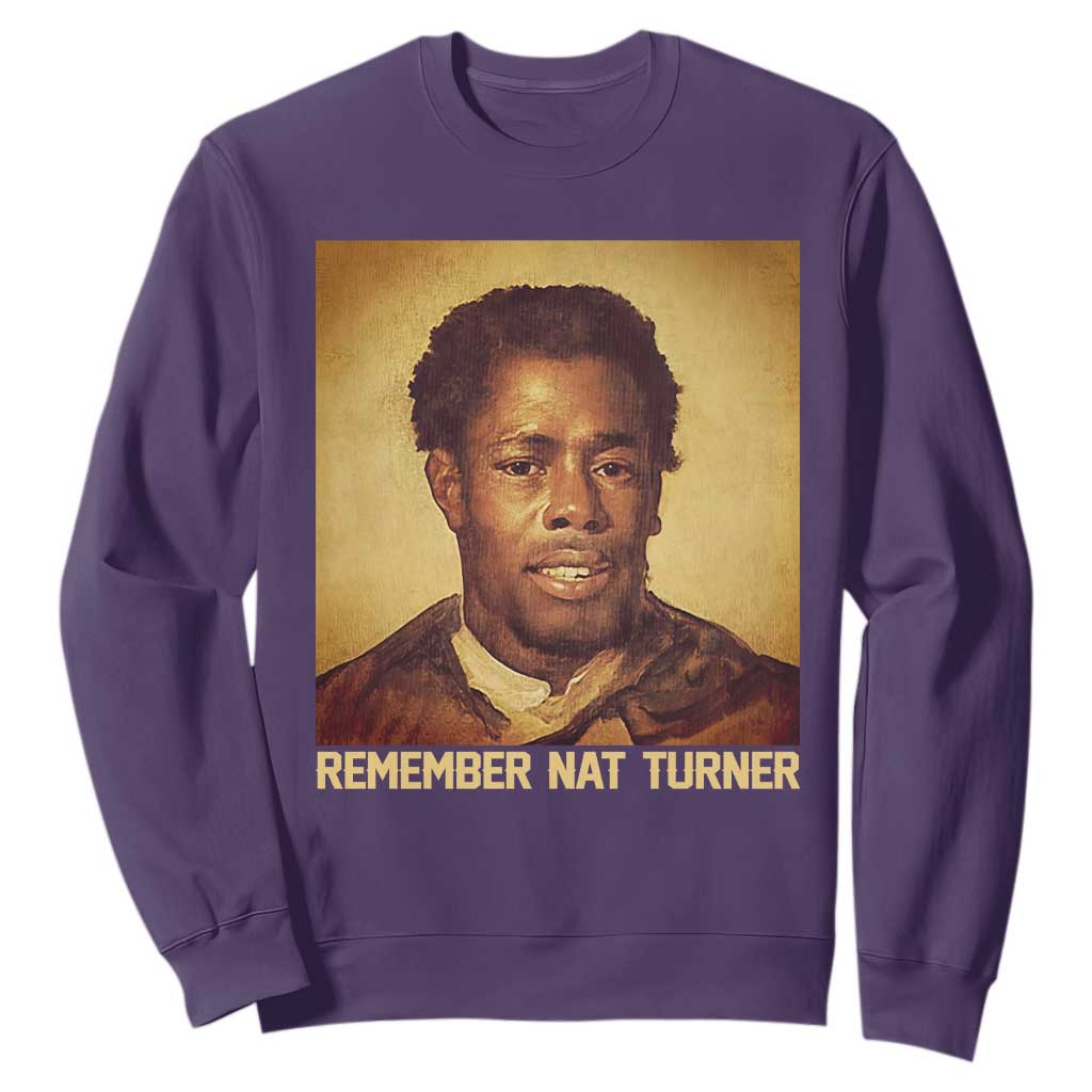 Nat Turner Sweatshirt Black History Month TS14 Purple Print Your Wear