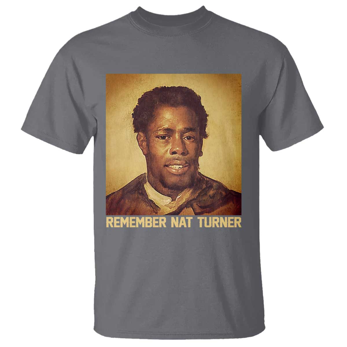 Nat Turner T Shirt Black History Month TS14 Charcoal Print Your Wear