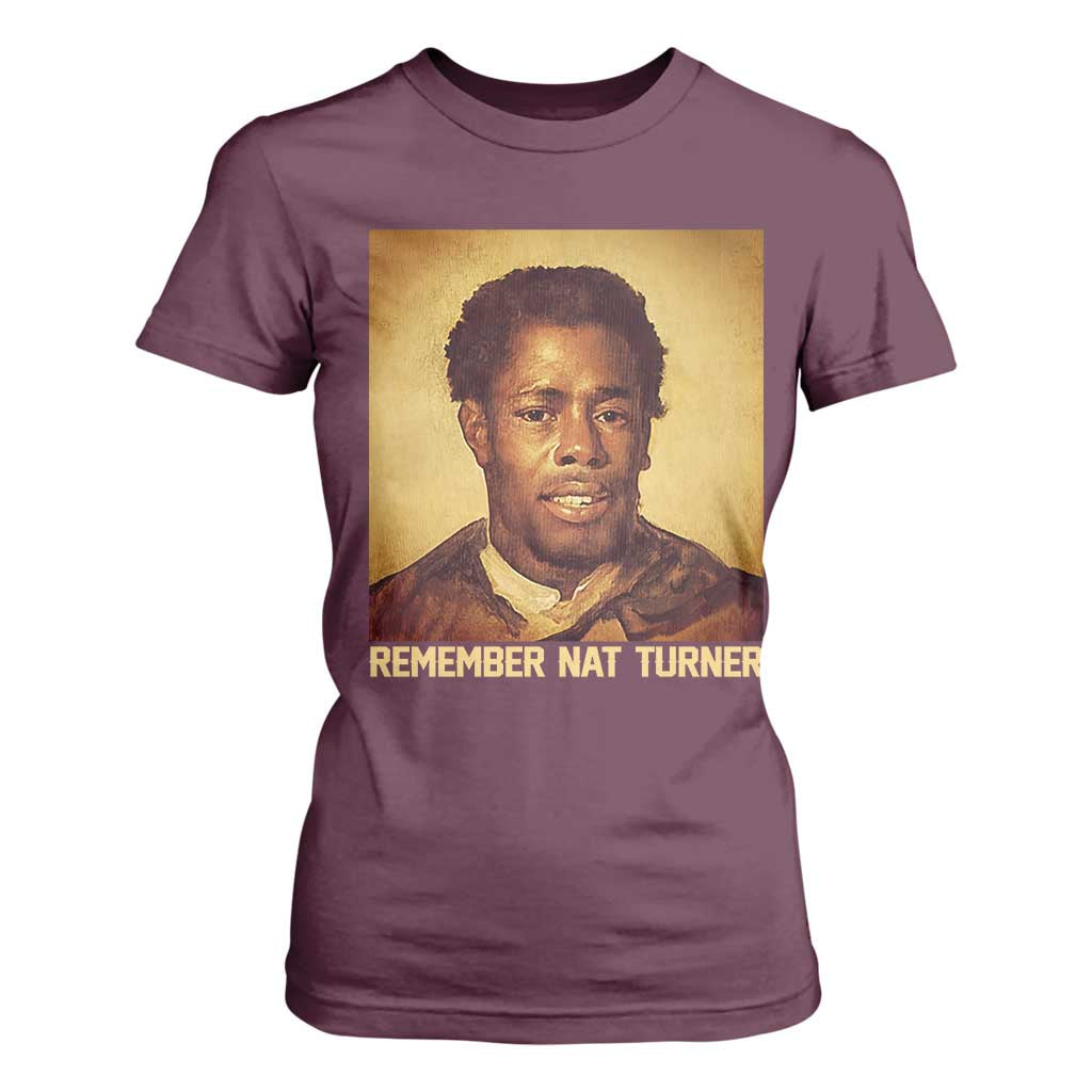 Nat Turner T Shirt For Women Black History Month TS14 Maroon Print Your Wear