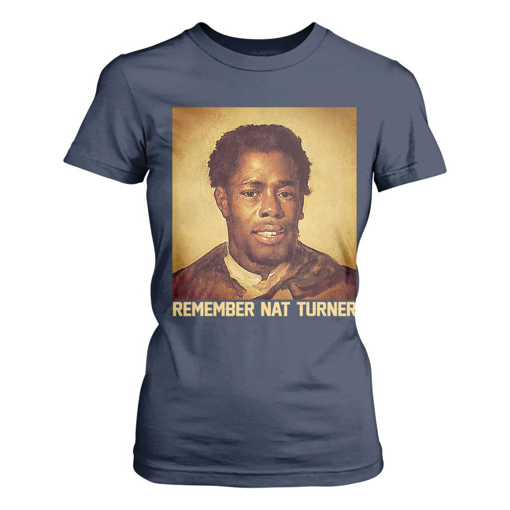 Nat Turner T Shirt For Women Black History Month TS14 Navy Print Your Wear