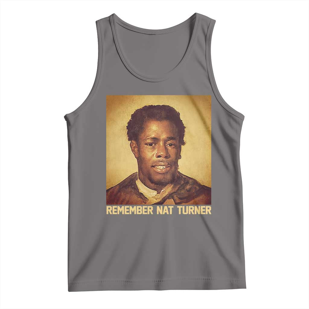 Nat Turner Tank Top Black History Month TS14 Deep Heather Print Your Wear