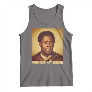 Nat Turner Tank Top Black History Month TS14 Deep Heather Print Your Wear