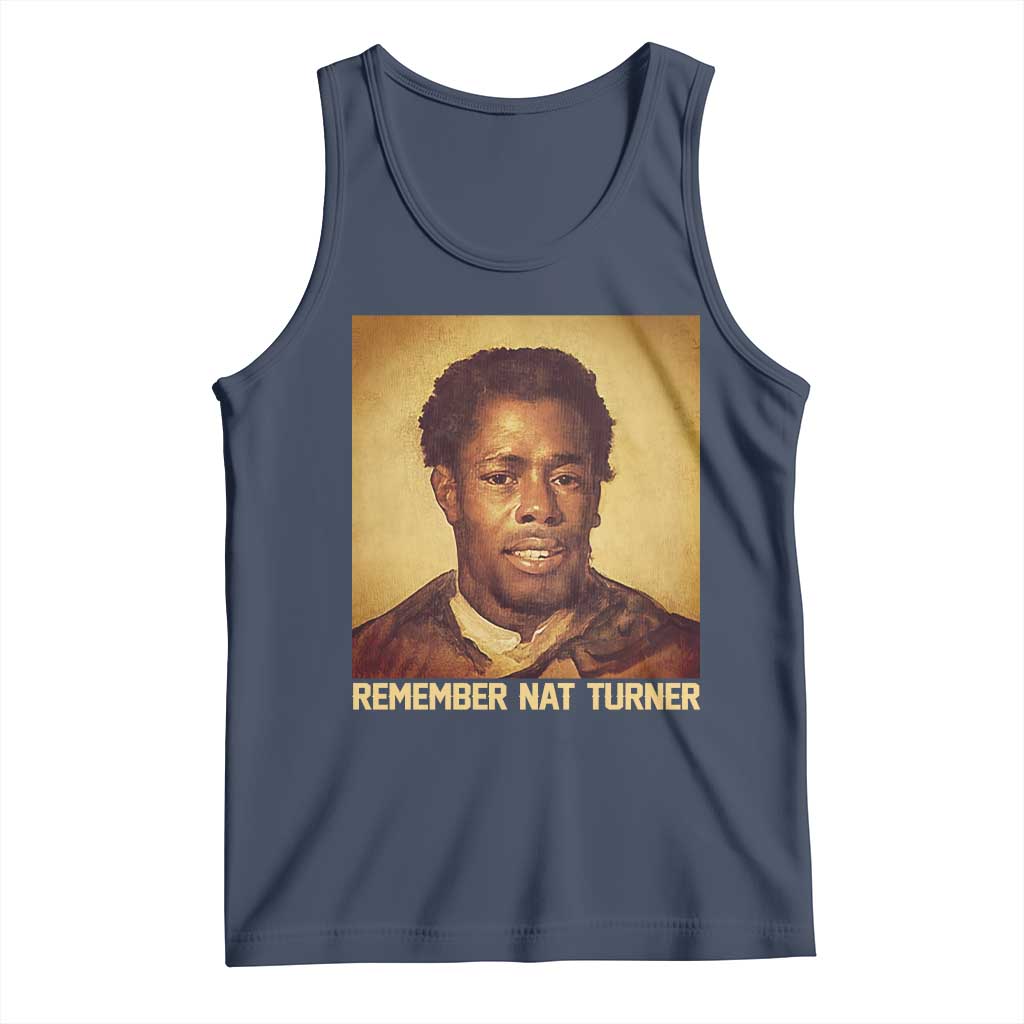 Nat Turner Tank Top Black History Month TS14 Navy Print Your Wear