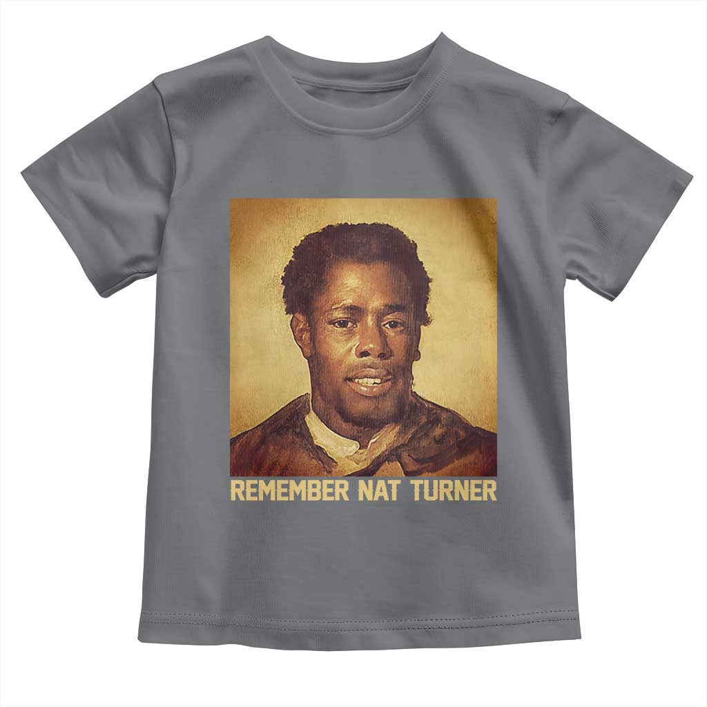 Nat Turner Toddler T Shirt Black History Month TS14 Charcoal Print Your Wear