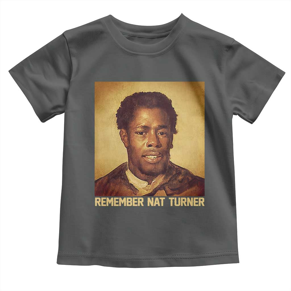 Nat Turner Toddler T Shirt Black History Month TS14 Dark Heather Print Your Wear